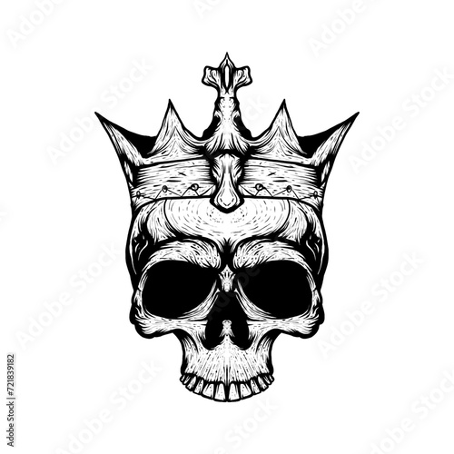 skull with a crown (ID: 721839182)