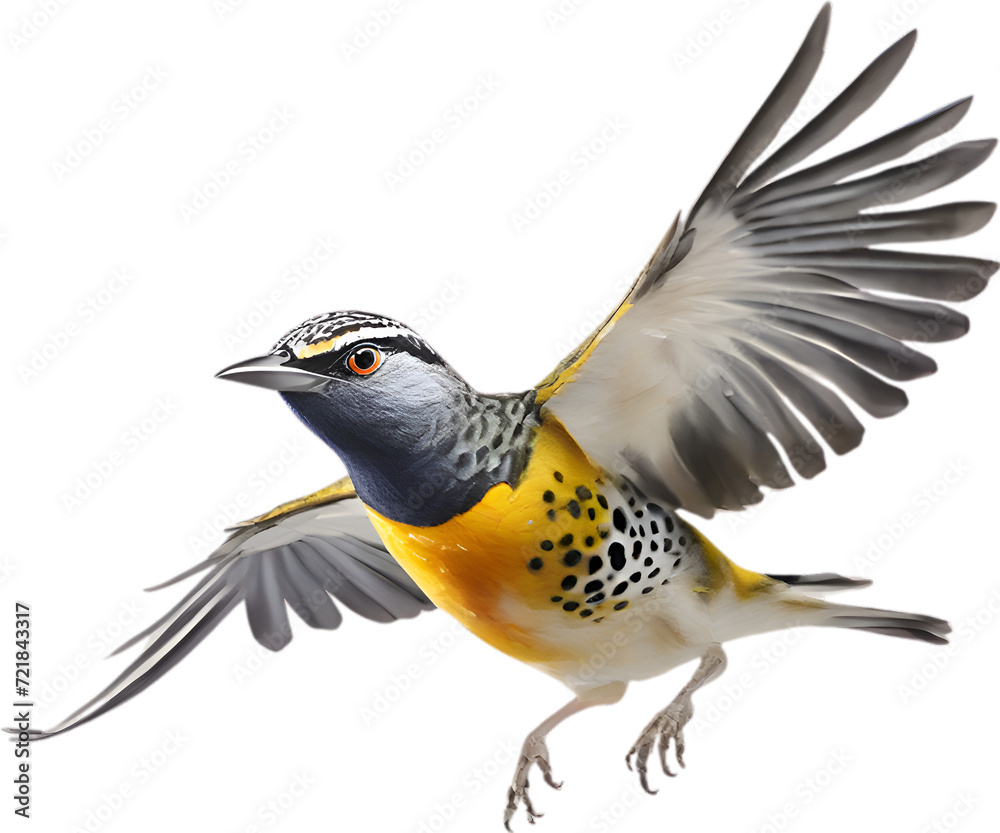 Obraz premium Close-up image of a Spotted pardalote bird. 