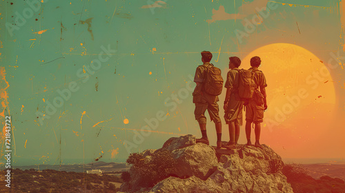 Greeting Card and Banner Design for National Boy Scout Day photo