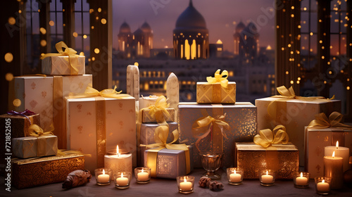 Exquisite Display of Eid Gifts: A Fusion of Tradition and Modernity Illuminated in Celebration