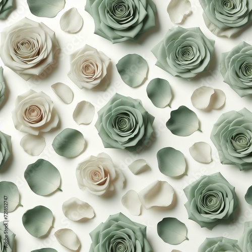 seamless pattern with flowers   seamless background with roses 