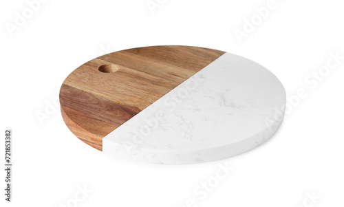 One new cutting board isolated on white