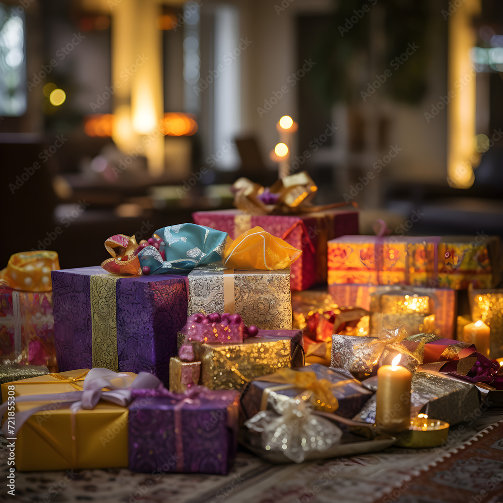 Exquisite Display of Eid Gifts: A Fusion of Tradition and Modernity Illuminated in Celebration