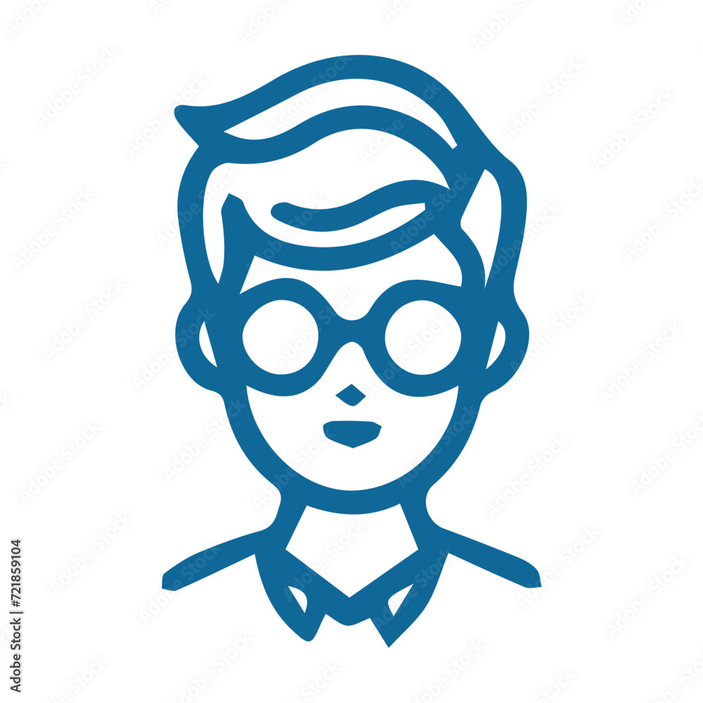 people icon. Avatar icon with colored lines people icon. Avatar icon with colored lines