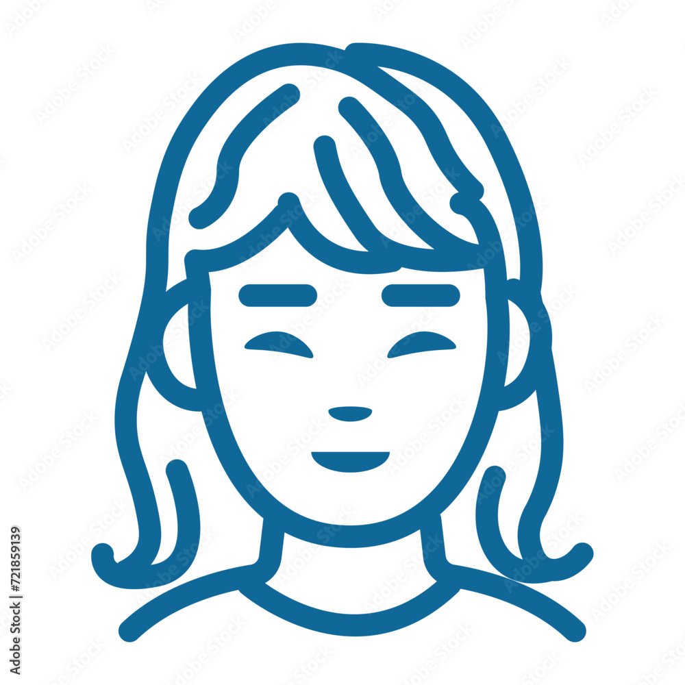 people icon. Avatar icon with colored lines people icon. Avatar icon with colored lines