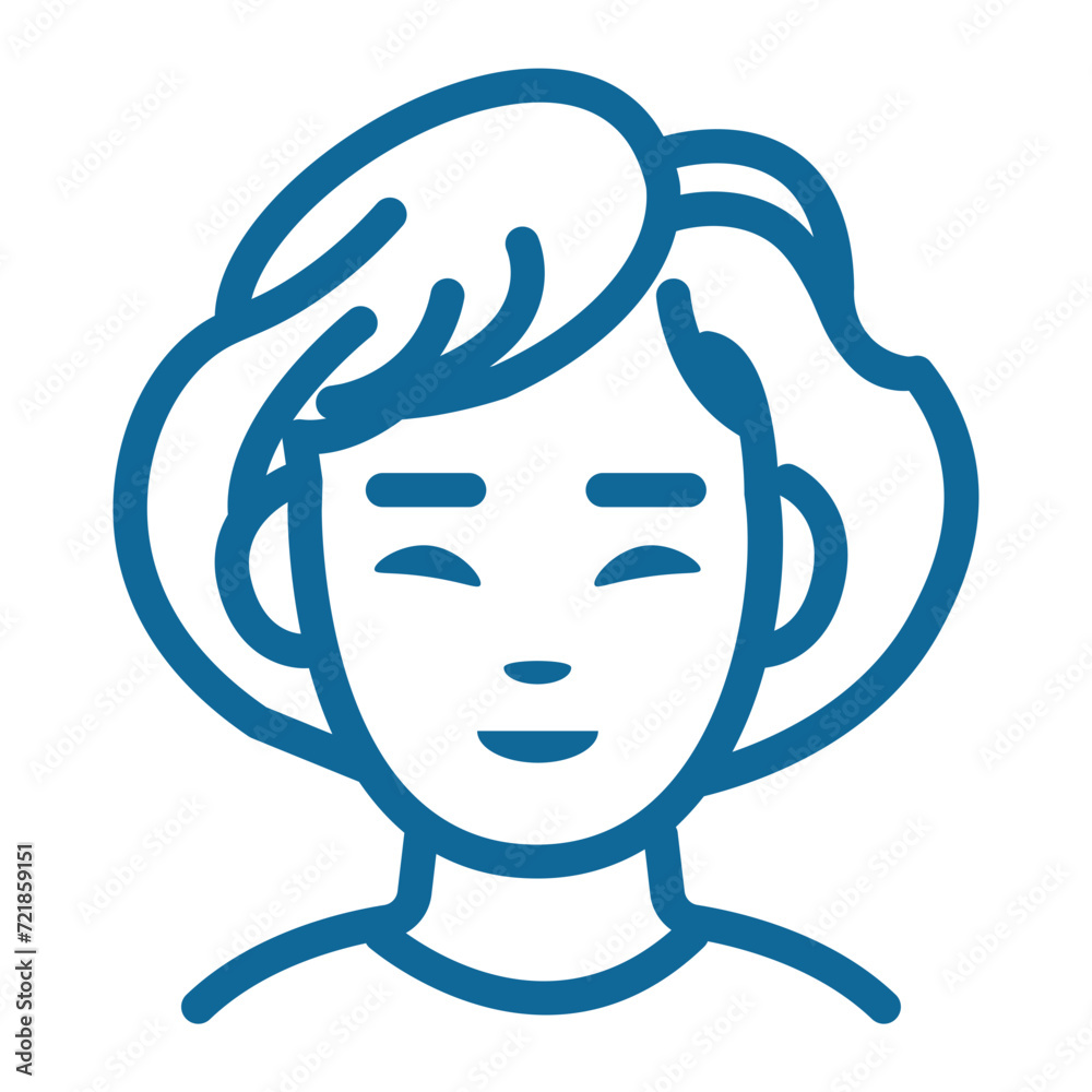 people icon. Avatar icon with colored lines people icon. Avatar icon with colored lines