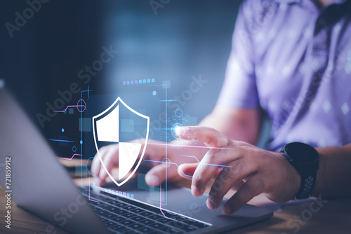 Photos Cybersecurity and privacy concepts to protect data