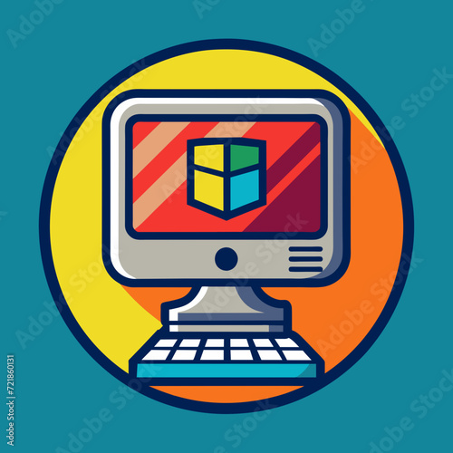 Modern computer laptop screen Information Technology