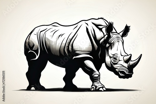 rhino image created with ai © musafii