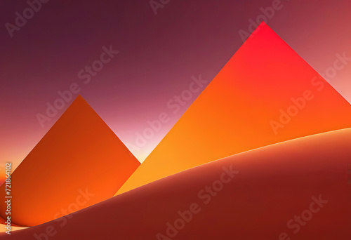 Abstract gradient abstract geometric shapes background, modern futuristic background,