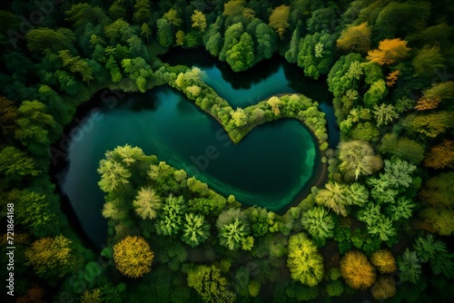 heart of green moss