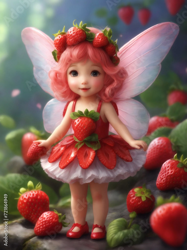 Generative AI Strawberry Fairy