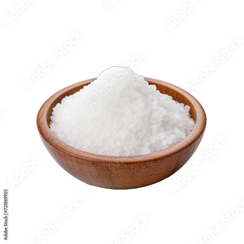 Coarse Sea Salt for Seasoning.. Isolated on a Transparent Background. Cutout PNG.