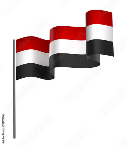 Free Download Yemen flag element design national independence day banner ribbon png
 - GFXLoad