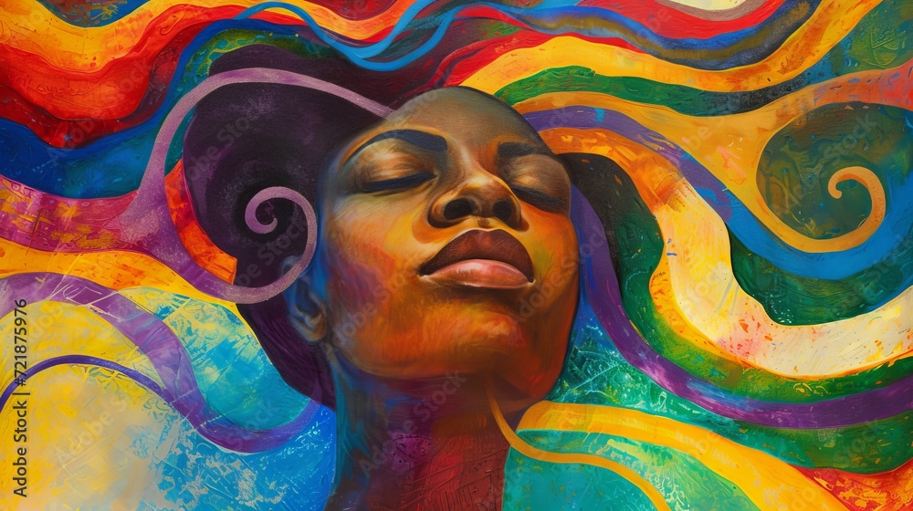 Fototapeta premium The Essence of Freedom: Embracing Identity as an African American