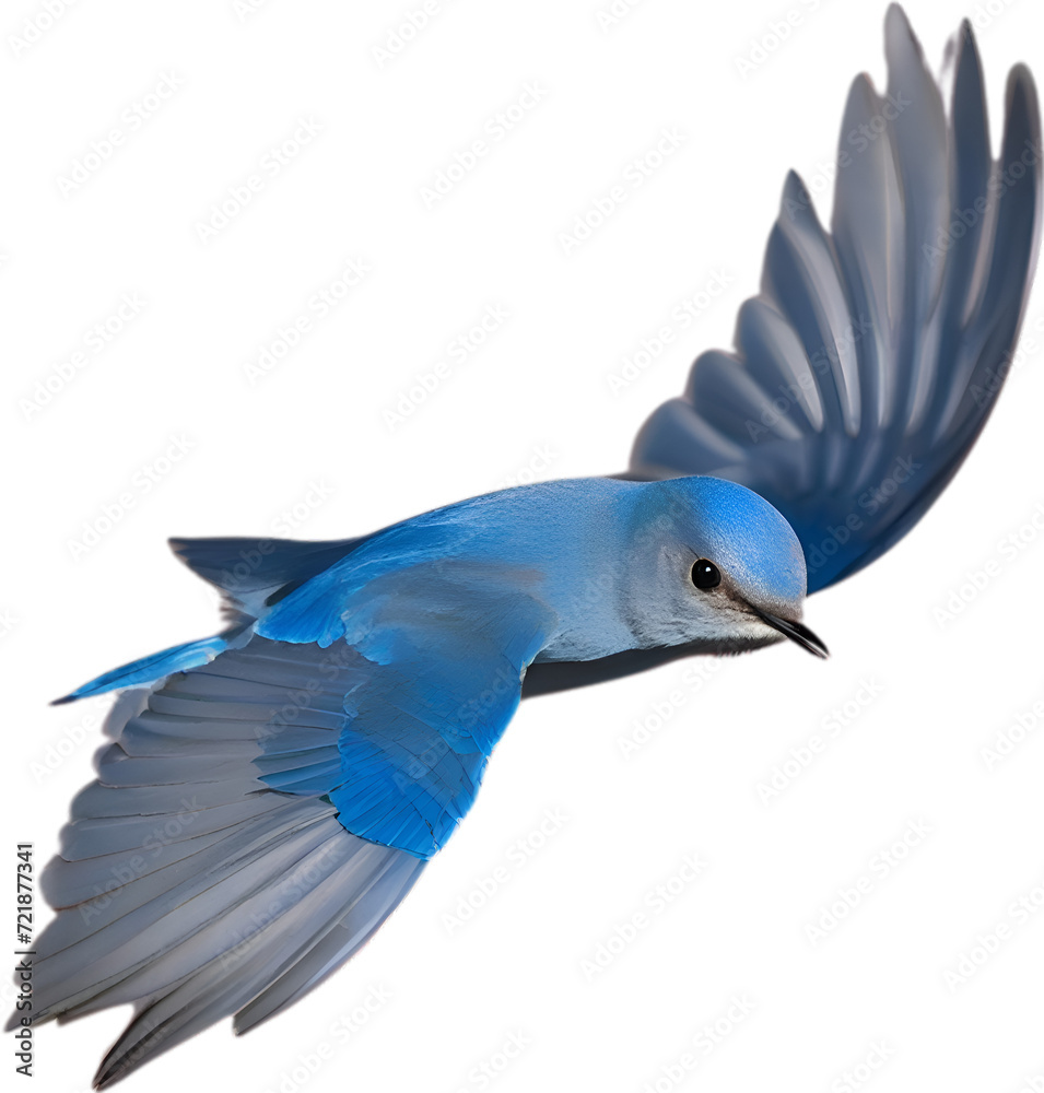 Fototapeta premium Close-up image of a Mountain Bluebird. 