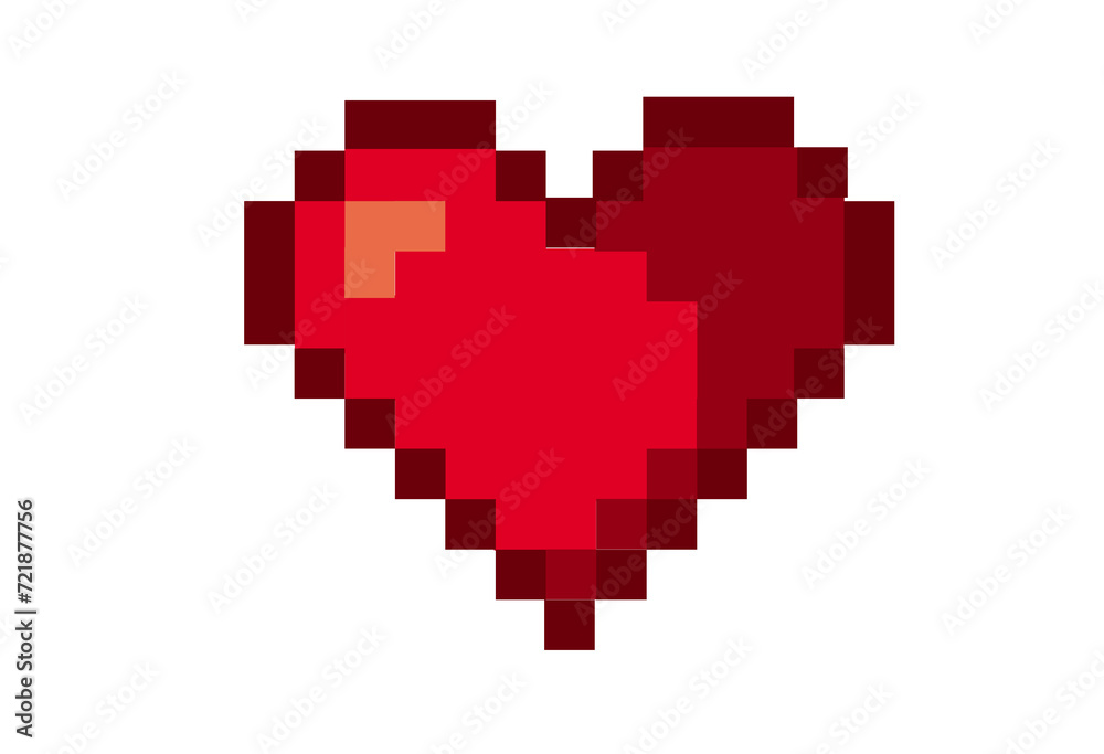 red pixel heart red pixel heart