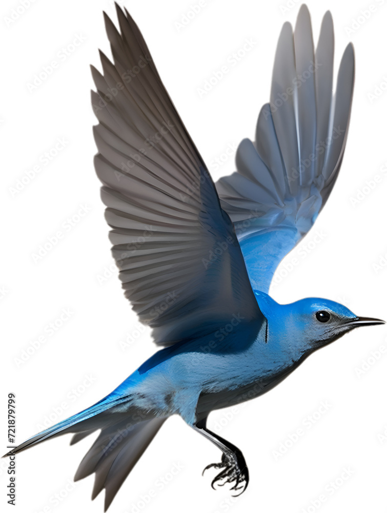 Fototapeta premium Close-up image of a Mountain Bluebird. 