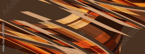 Abstract squares shape on choco brownie background.