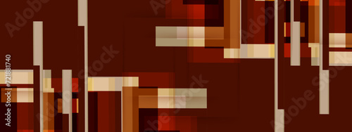 Abstract choco brownie squares and lines background. Futuristic and technology concept. Vector graphic illustration.