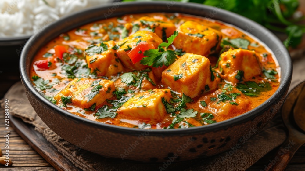 Image of Delicious Fish Curry from India Generative AI Image of Delicious Fish Curry from India Generative AI