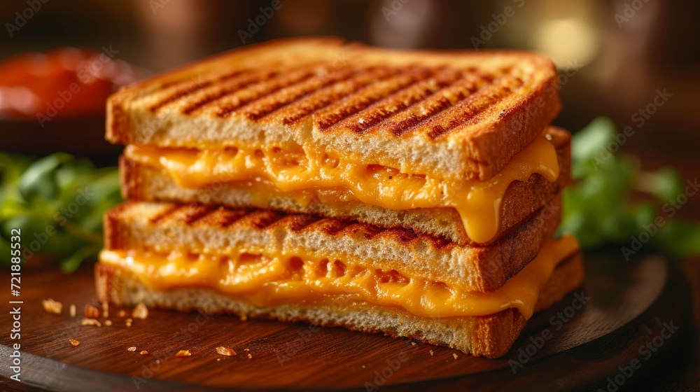 Grilled Cheese Sandwich - Food Photography Generative AI Grilled Cheese Sandwich - Food Photography Generative AI
