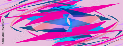 Abstract modern pink lowpoly banner background with geometric diagonal overlay layer and shapes.