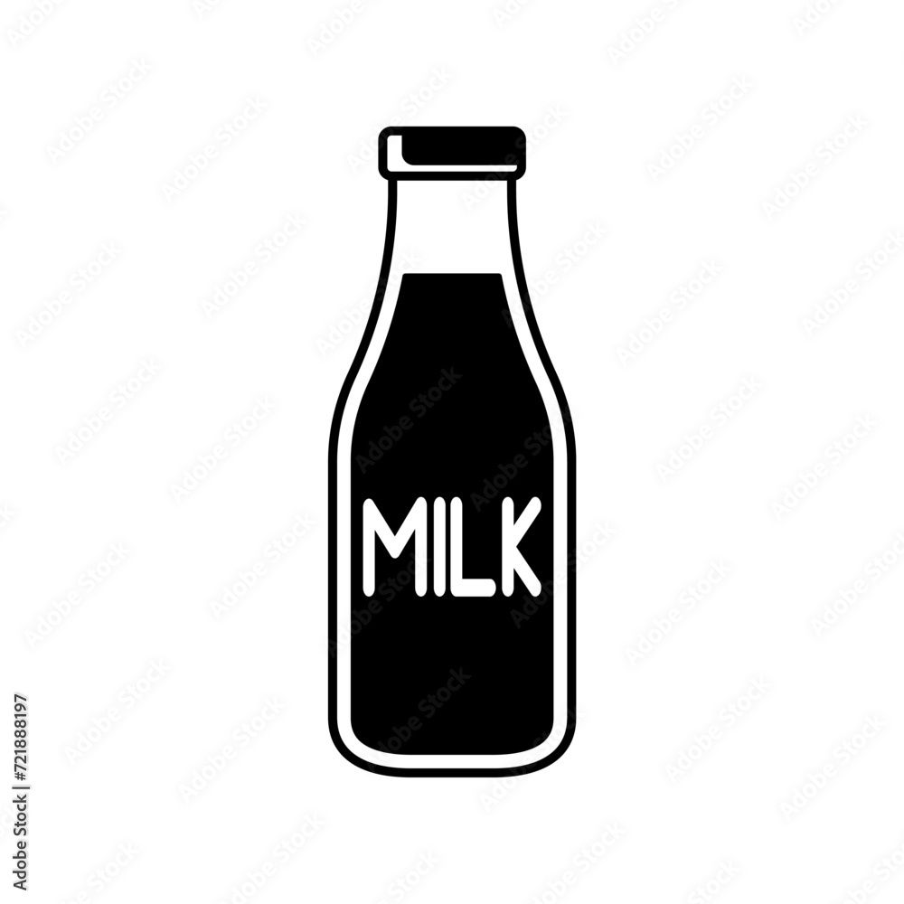 milk bottle icon design vector template milk bottle icon design vector template