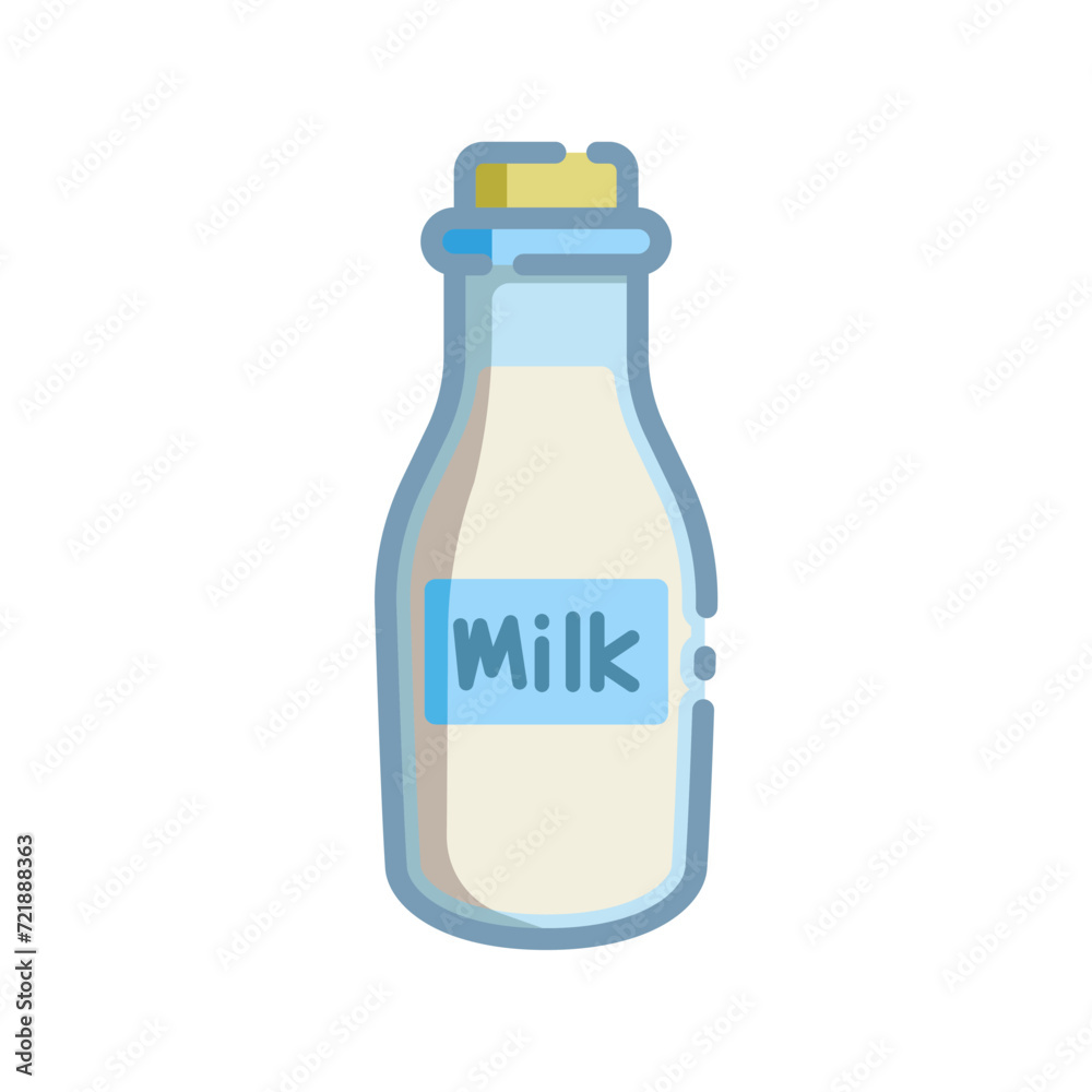 milk bottle icon design vector template
