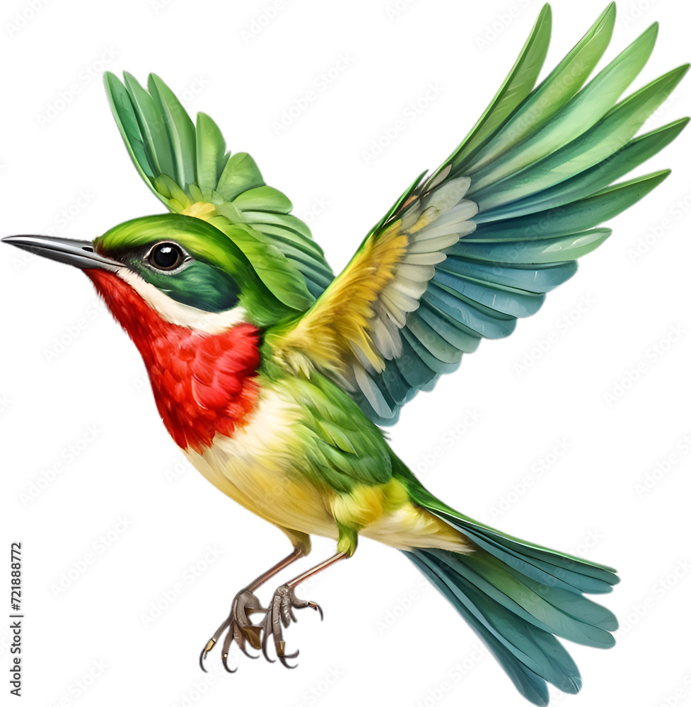 Obraz premium Close-up image of a Cuban Tody bird. 