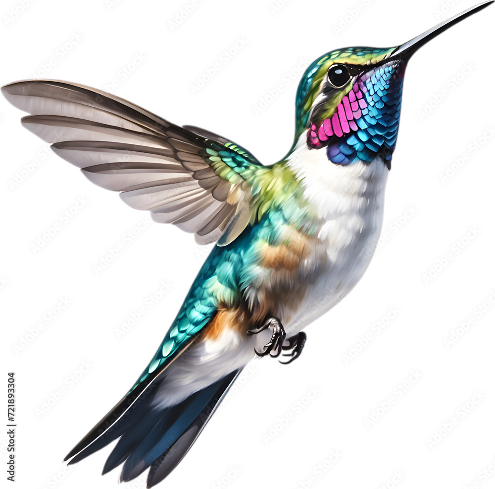 Obraz premium Close-up image of a Bee hummingbird bird. 