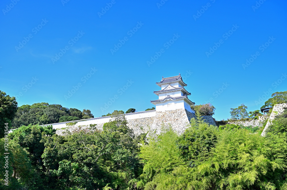 Tatsumi turret of Akashi castle which is remaining three-story turret, Akashi city, Hyogo prefecture, Japan Tatsumi turret of Akashi castle which is remaining three-story turret, Akashi city, Hyogo prefecture, Japan