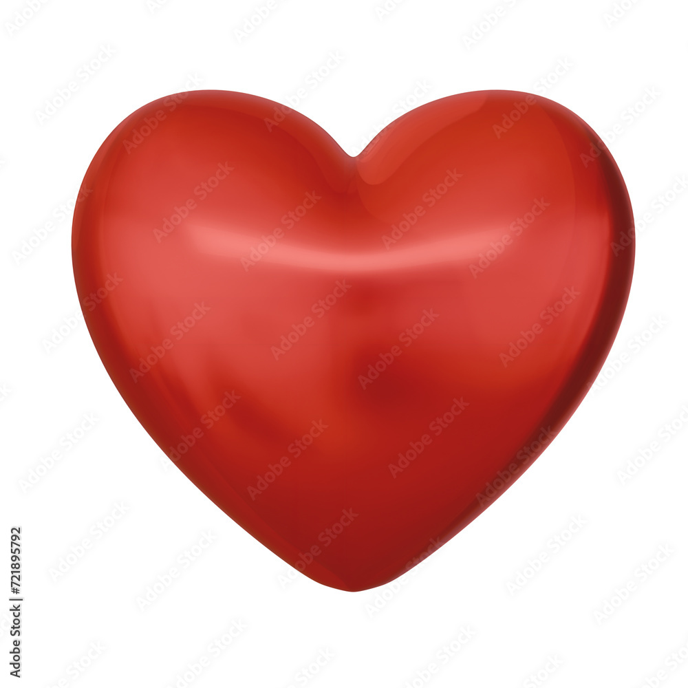 Love Red heart shape isolated 3d rendering Love Red heart shape isolated 3d rendering
