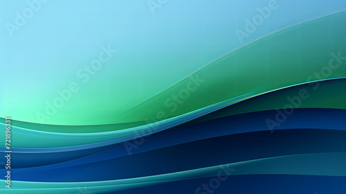 Abstract digital background with waves blue and green color