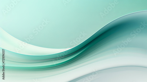 Abstract digital menthol green background with waves