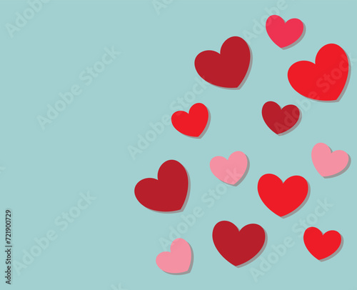 valentine day greeting card or valentine background with love symbol