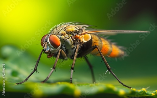 Macro close up of fly