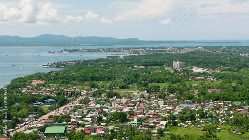 Residential area of the city of Puerto Princesa on the island of Palawan. Philippines. photo