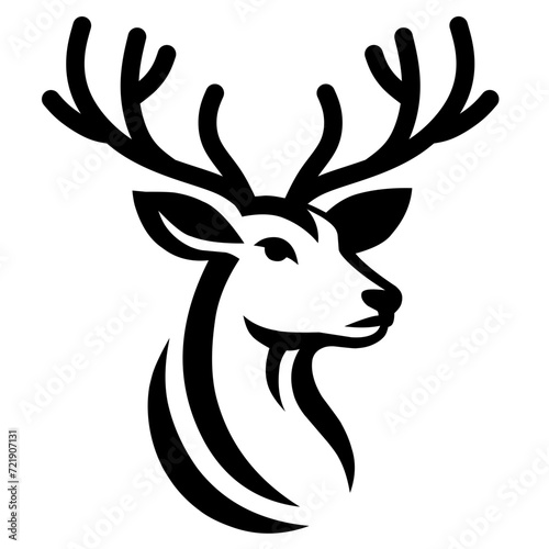 Deer head silhouette