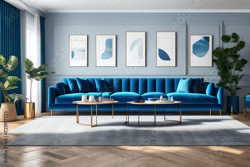 modern living room with sofa