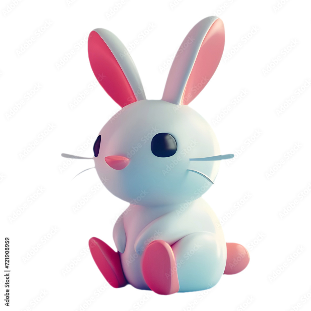 Fototapeta premium Png of Rabbit against transparent Background