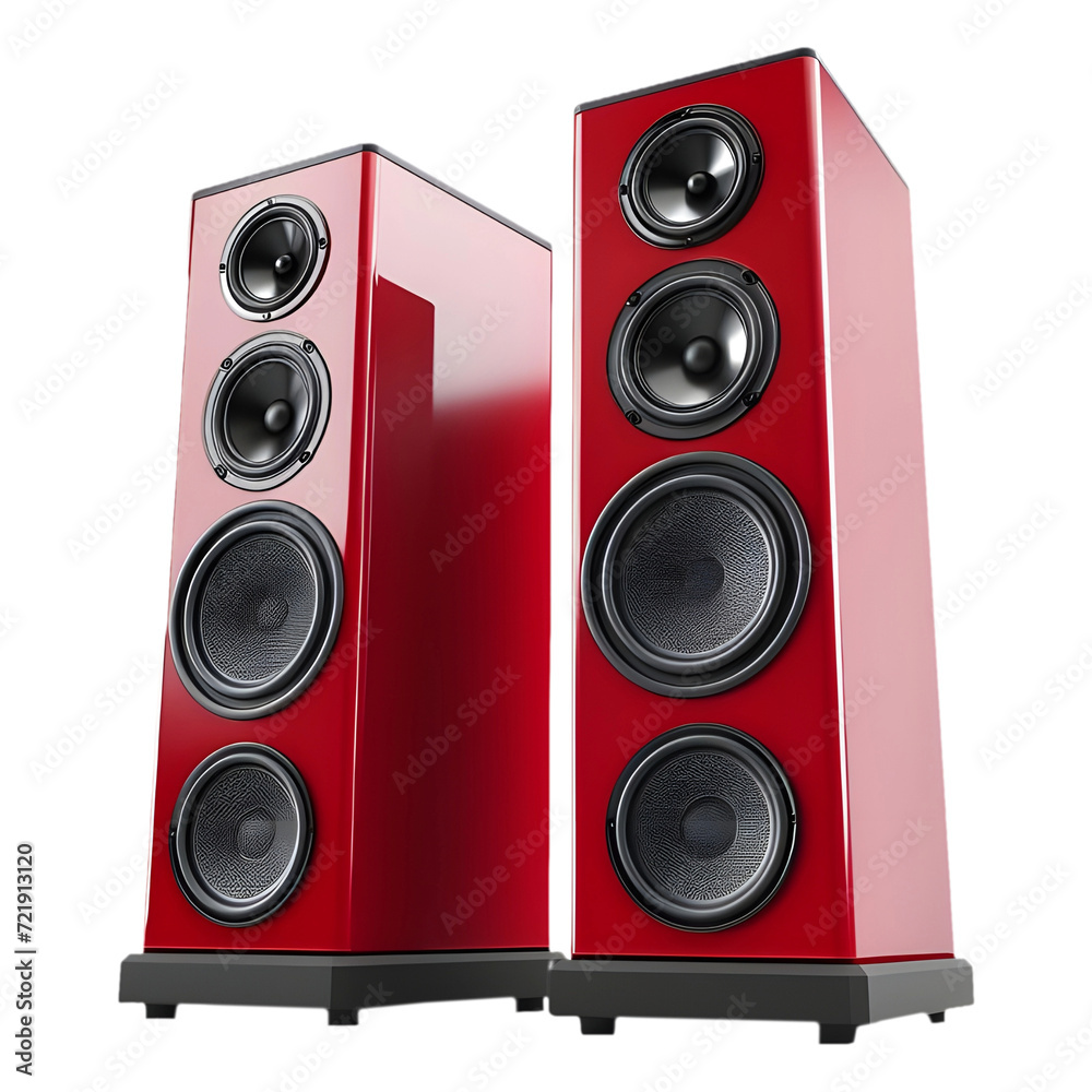 Fototapeta premium Png of Tower Speaker against transparent Background