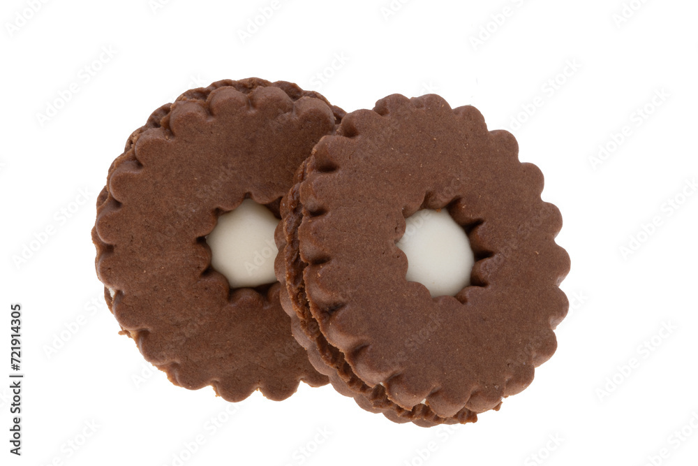 double cookies isolated double cookies isolated