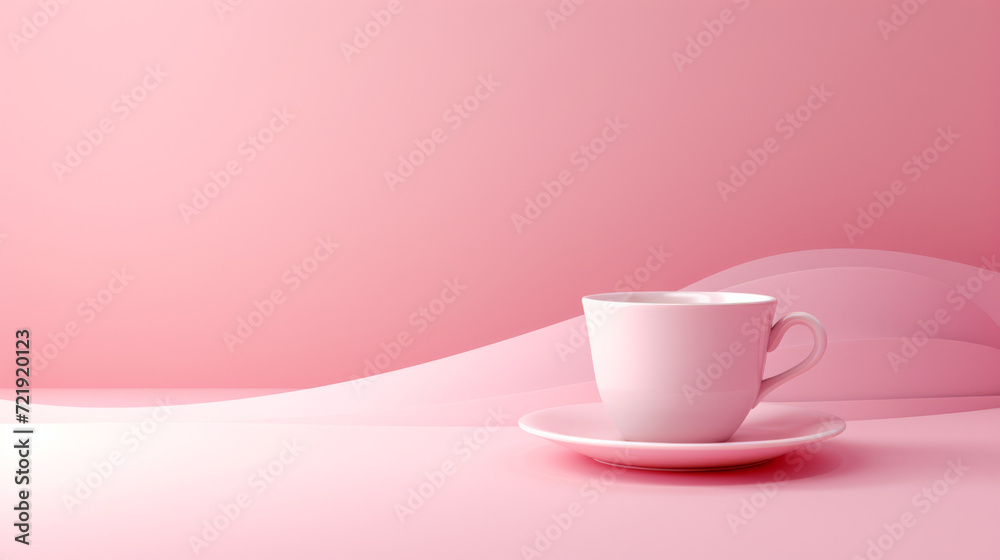 A freshly brewed espresso in a minimalist white cup on a vibrant background. A freshly brewed espresso in a minimalist white cup on a vibrant background.