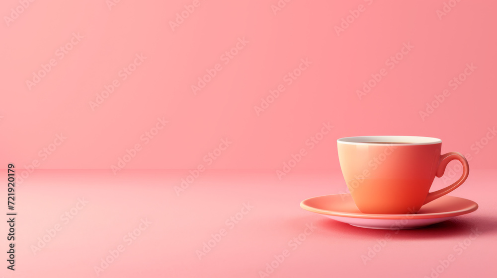 A freshly brewed espresso in a minimalist white cup on a vibrant background. A freshly brewed espresso in a minimalist white cup on a vibrant background.
