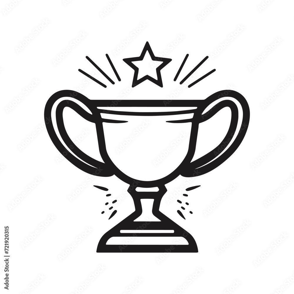 Trophy cup, award icon. Champion cup Trophy cup, award icon. Champion cup