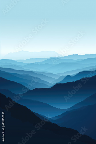 Abstract mountain range background © thejokercze