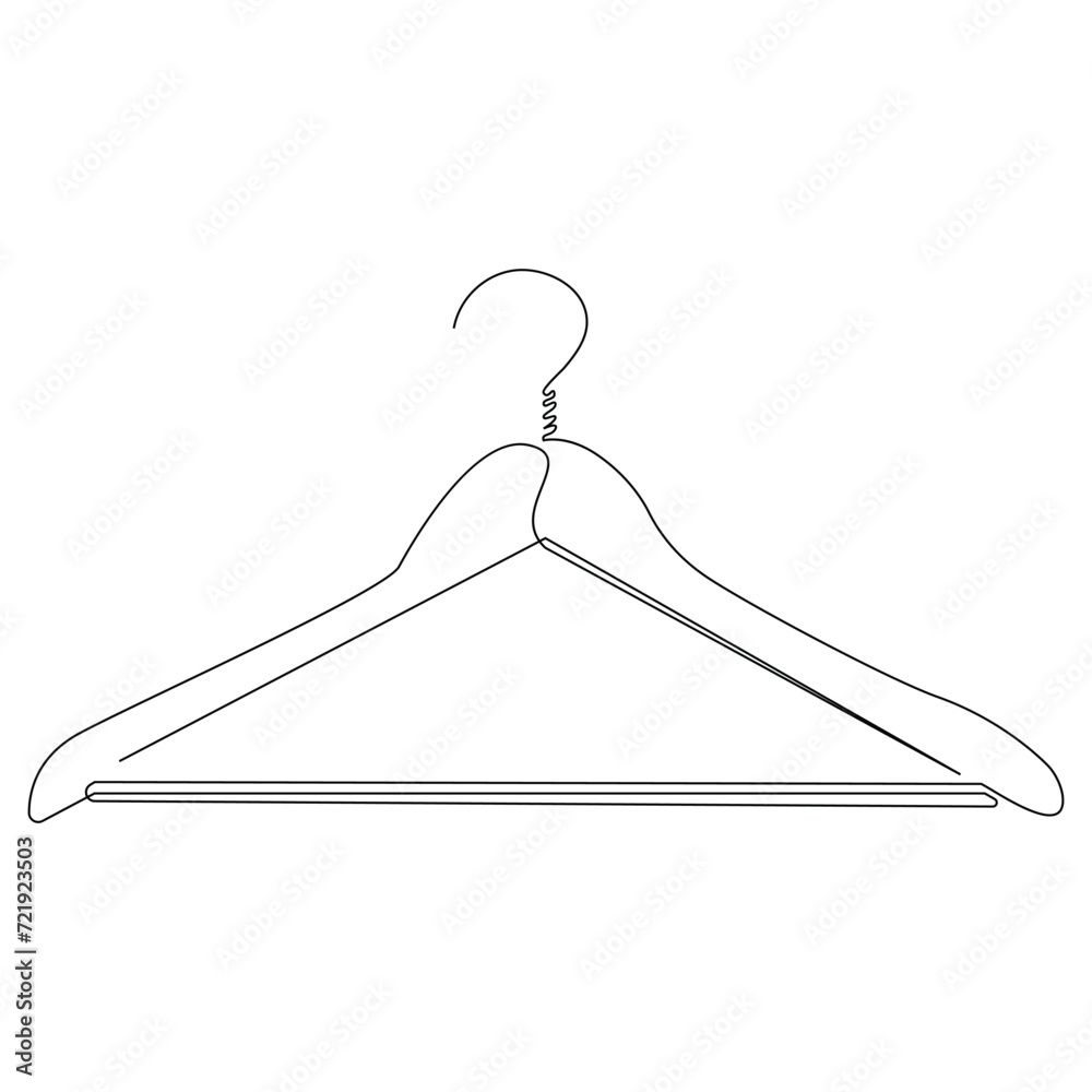 clothes hanger continuous single line outline vector art drawing and simple one line hanger minimalist design clothes hanger continuous single line outline vector art drawing and simple one line hanger minimalist design