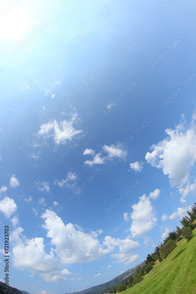 Obraz premium Green sunny landscapes in Czech republic