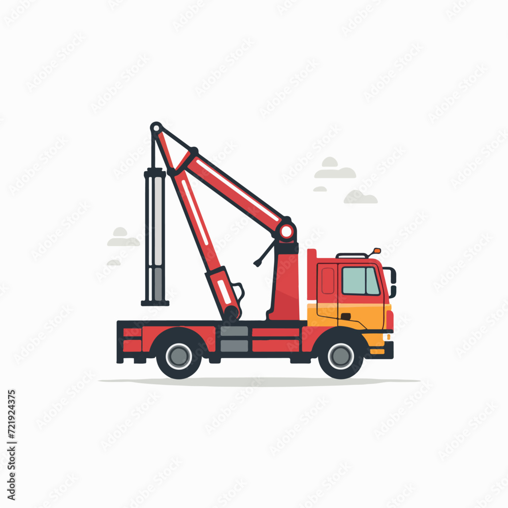 Pump truck in cartoon, doodle style. Image for t shirt. Isolated 2d vector illustration in logo, icon, sketch style, Eps 10. AI Generative